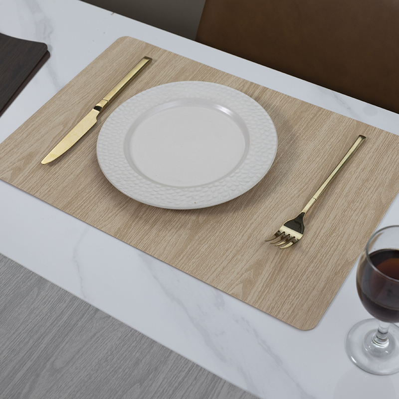 Placemat Elegant Nordic PVC Leather Table Mat - Waterproof & Oil-Proof