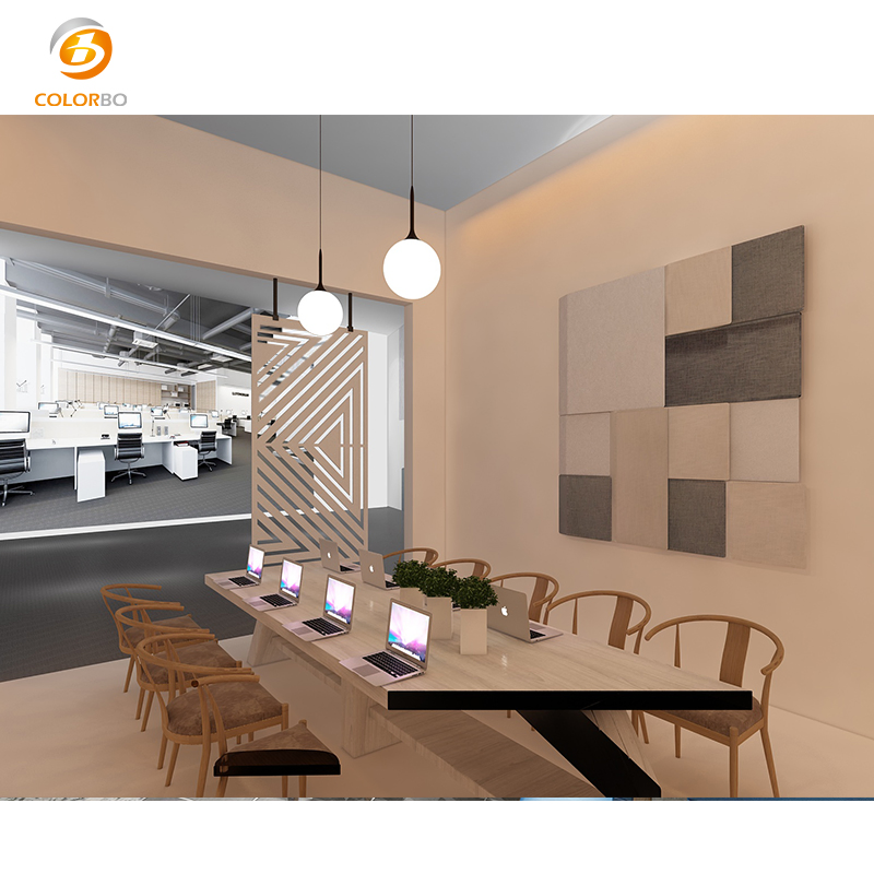 Hollowing Panel Sound Absorption Acoustic Padded Space Divider Room Furniture Screen with High Quality