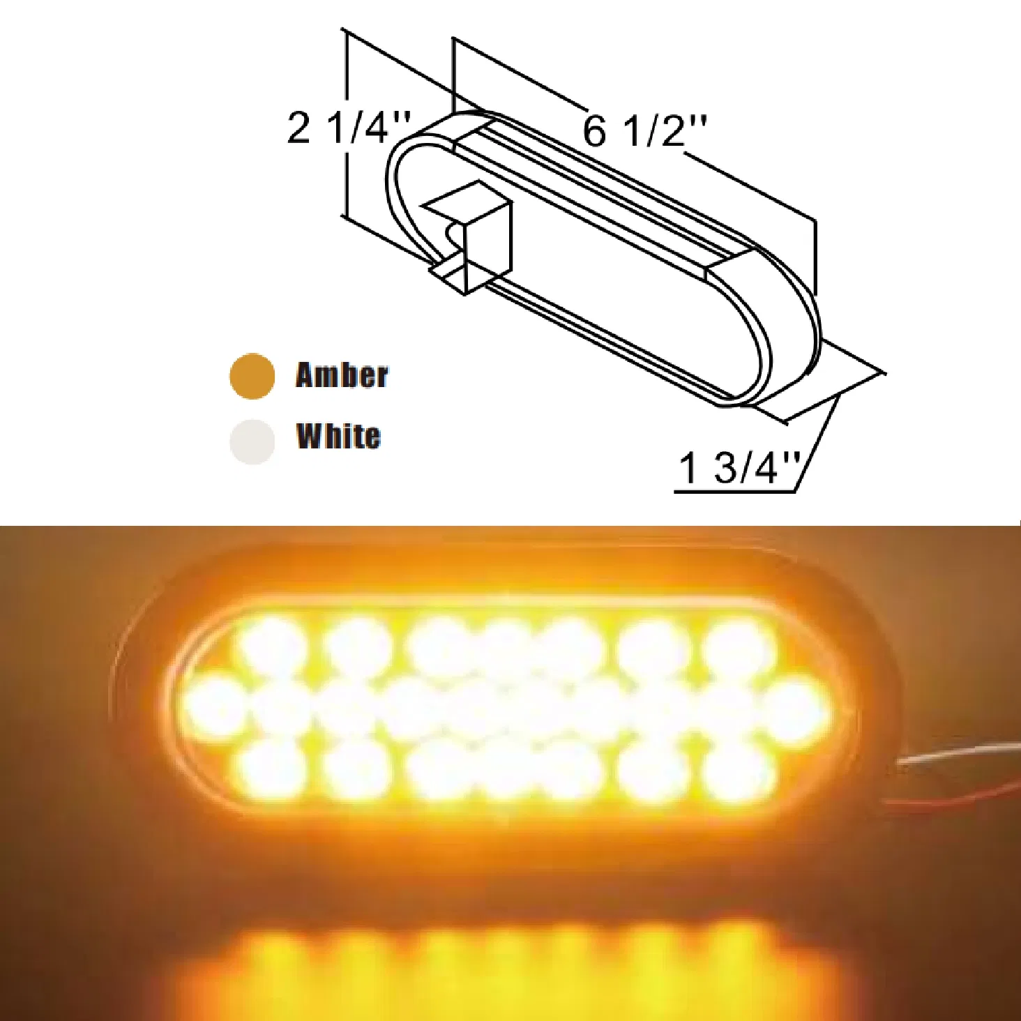Светодиодный габаритный стробоскоп для грузовиков