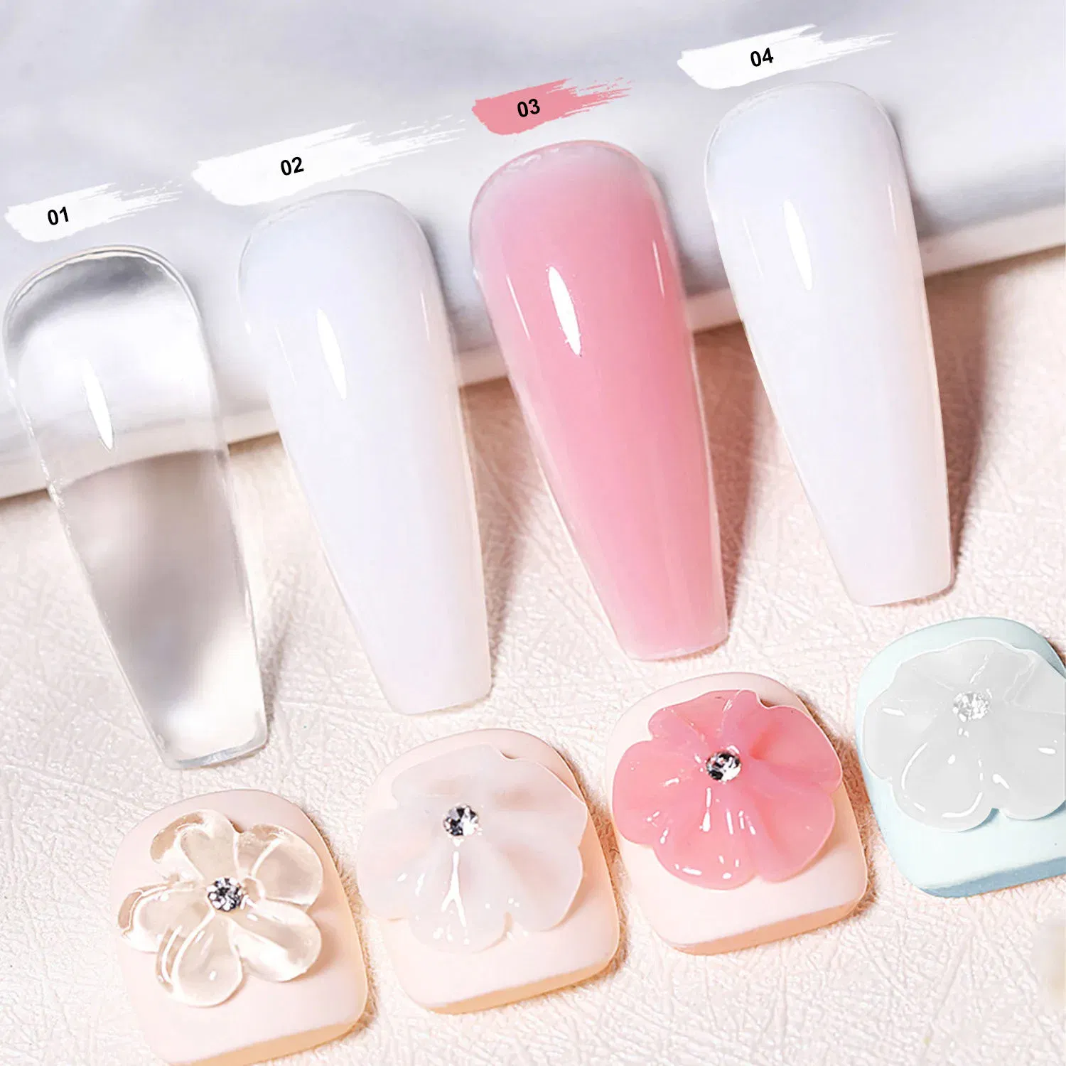 New Arrive Quick Extension Solid Non-Stick Hand Builder Nail Art Gel Polish