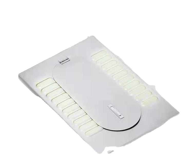 Modern Stainless Steel Concealed Non-Slip Squat Toilet with Cover Plate