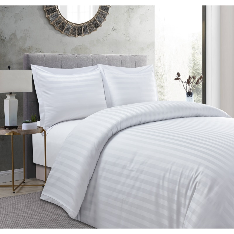 Luxurious Reversible Microfiber Bedding Duvet Quilt Cover for Double Beds