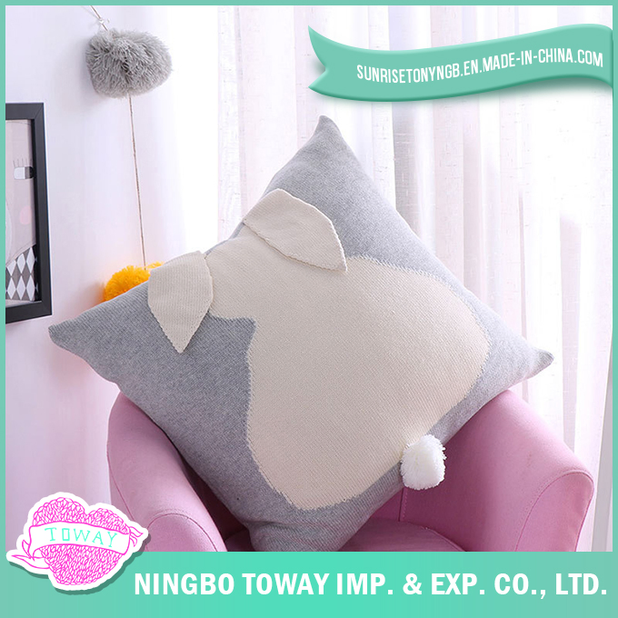 Home Decorative Cute Beautiful Custom Organic Cotton Pillowcase 40X40