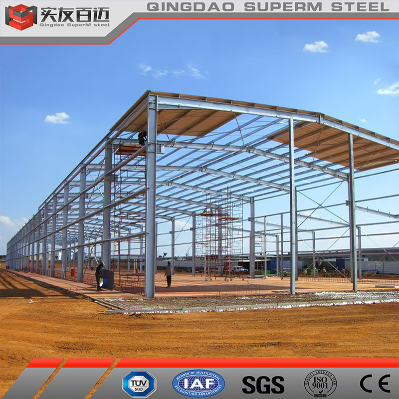 Prefab Light Steel Structure Workshop Construction Pre-Engineered Metal Building Materials Kits