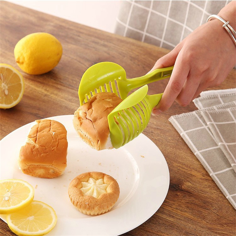 Fruit Lemon Slicer Plastic ABS Fruit Splitter with Handle Tomato Slicer Household Fruit Cutter Tool