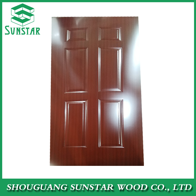 Hot Press Laminated Melamine MDF HDF Door Skin Panels