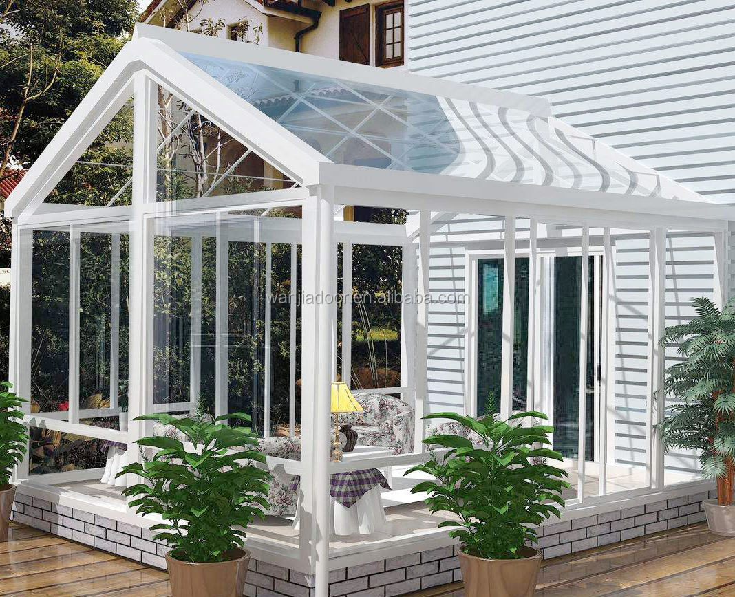 Wholesaler Popular Hotel Outdoor Glass House Waterproof Customized Aluminum Sunroom