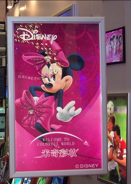 Premium Tri-Vision Display Stand with Td-95 for Retail Use