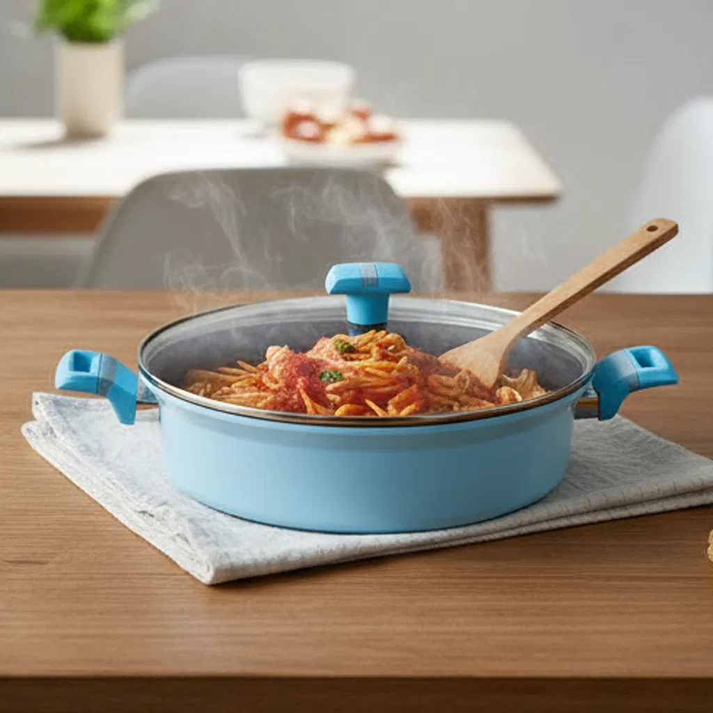 Wholesale Smart Design 28*8.5cm Shallow Casserole Stock Pot