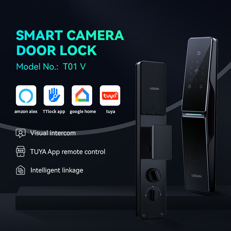 Leelen Face Recognition Fingerprint Keyless Unlock APP Remote Control Intelligent Digital Door Lock Use Different Scenarios