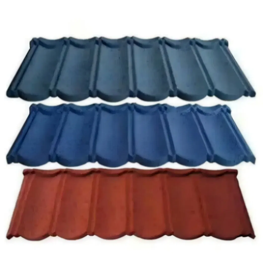 China Factory Villa Modern Bond Design Classical Stone Coated Metal Roof Tile for House ISO