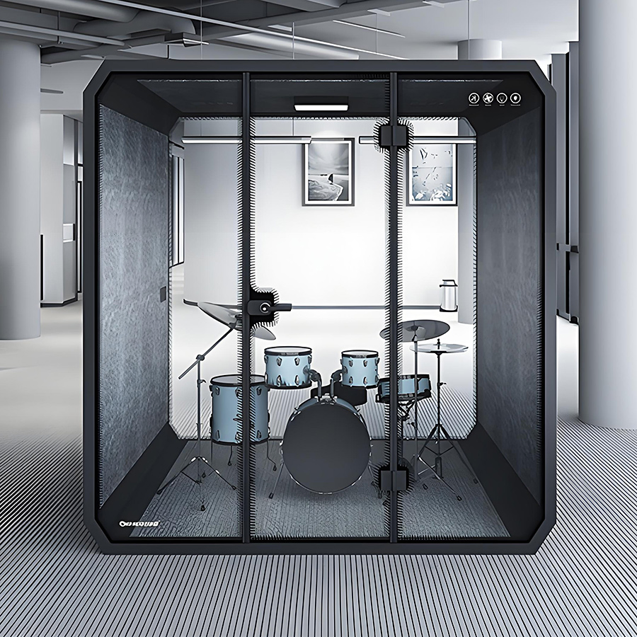 Customized High Sound Insulation Fireproof Vocal Isolation Booth Apple Cabin