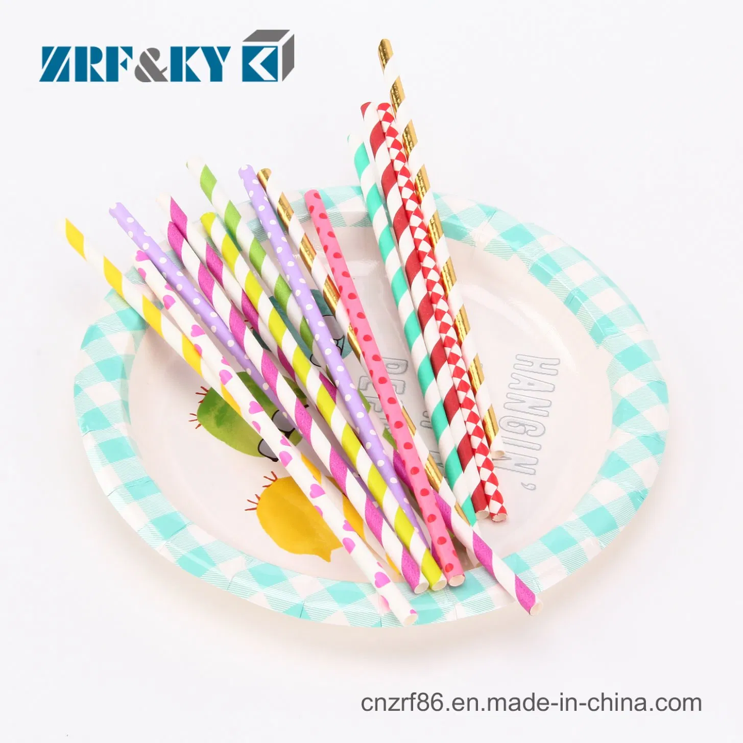 Wholesale/Retail/Bulk Free Samples Individually Wrapped Biodegradable Paper Straws for Party/Bar/Drinking