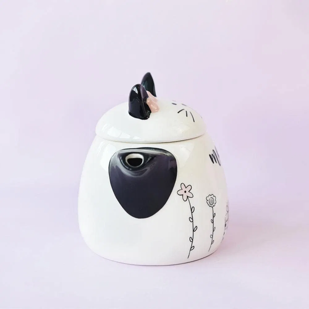 Unique Ceramic Cat Teapots Handmade Porcelain Animal Water Pots in Bulk
