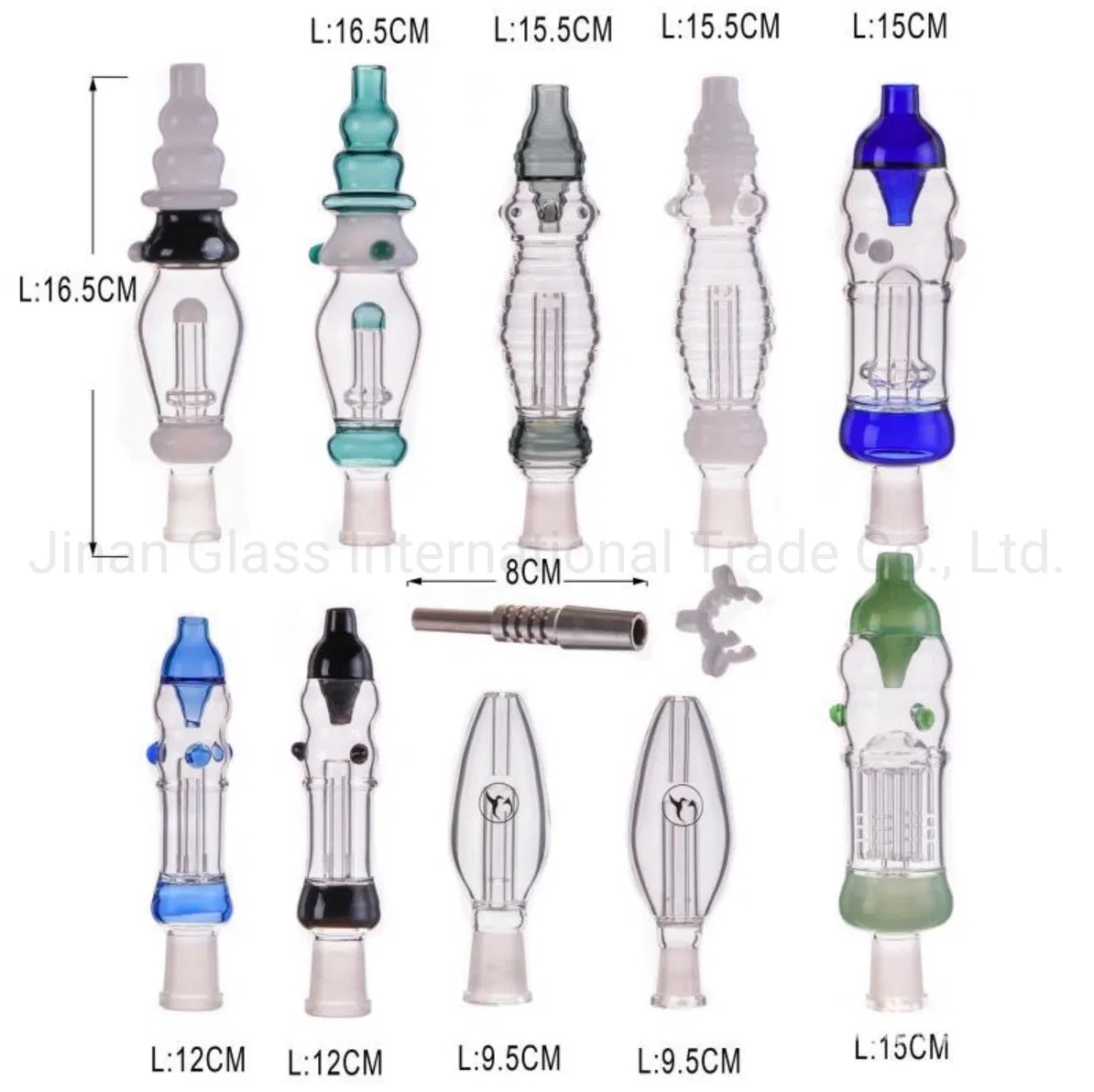 Hot Sale Popular Gift Box Colourful Glass Water Pipes