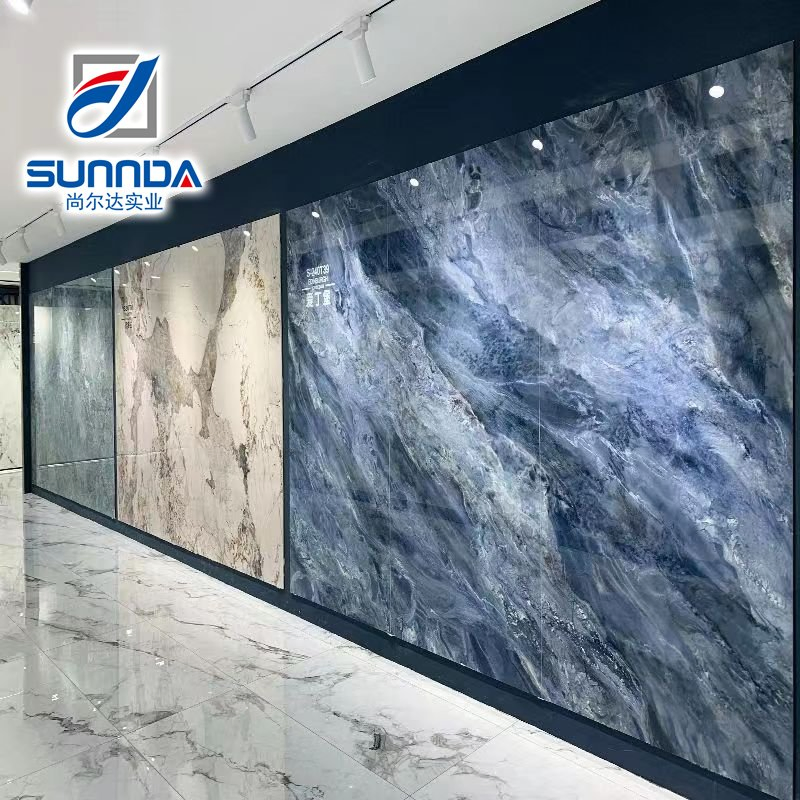 Sintered Stone Slab Porcelain Tiles Floor Wall TV Decoration Foshan Quality