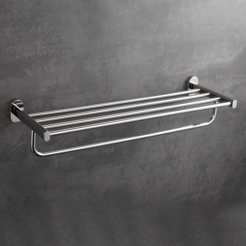Настенная полка-вешалка для полотенец из нержавеющей стали
