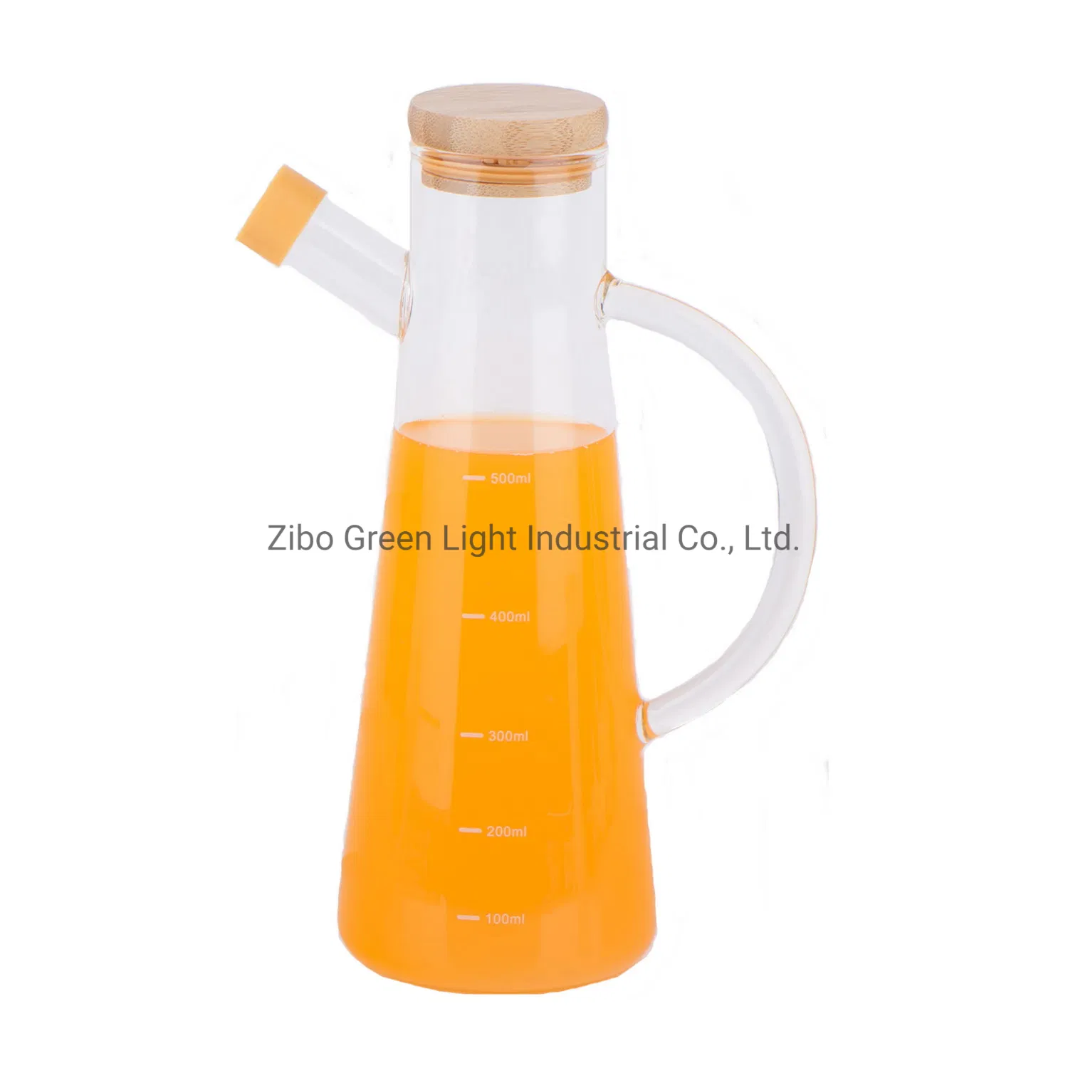 High Borosilicate Glass Oil Bottle with Silicon Lid Olive Oil Bottle Vinegar Bottle