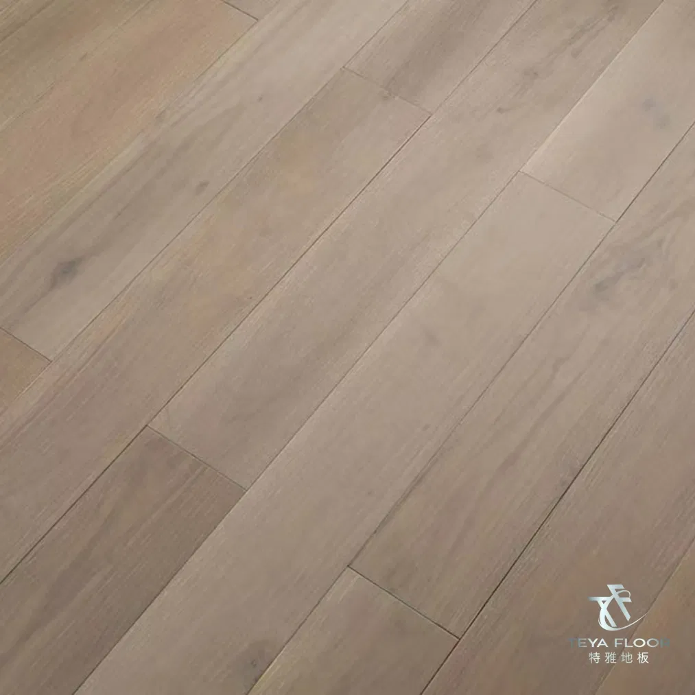 Grey Brushed Solid Locust Flooring, Chinese Teak Flooring