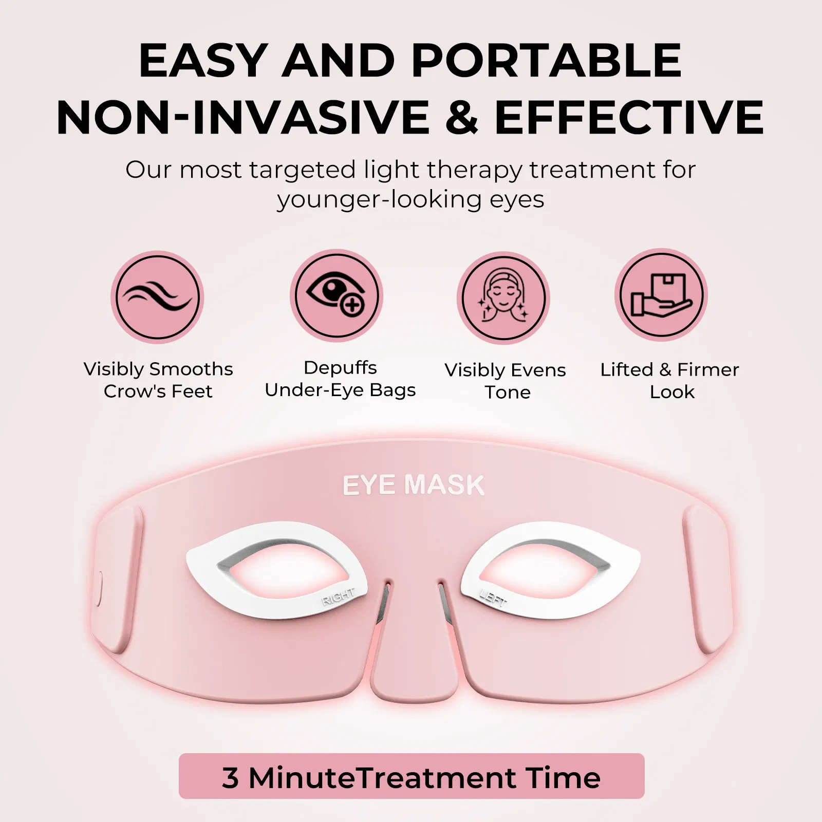 LED Eye Mask for Dark Circles and Puffiness Relief