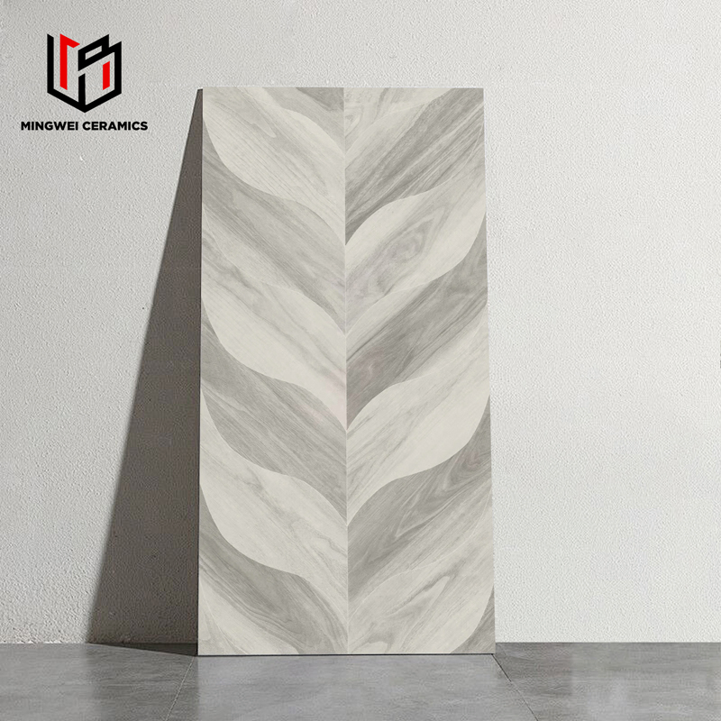 Zibo Wooden Strip Series 600X1200 mm Anti Slip Matt Porcelain Tiles Floor Wall