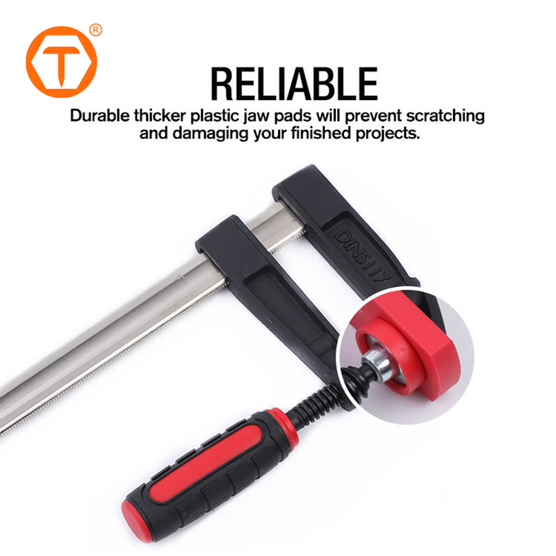 Different Size A3 Steel Quick Release Welding Woodworking Adjustable F Wood Clamp