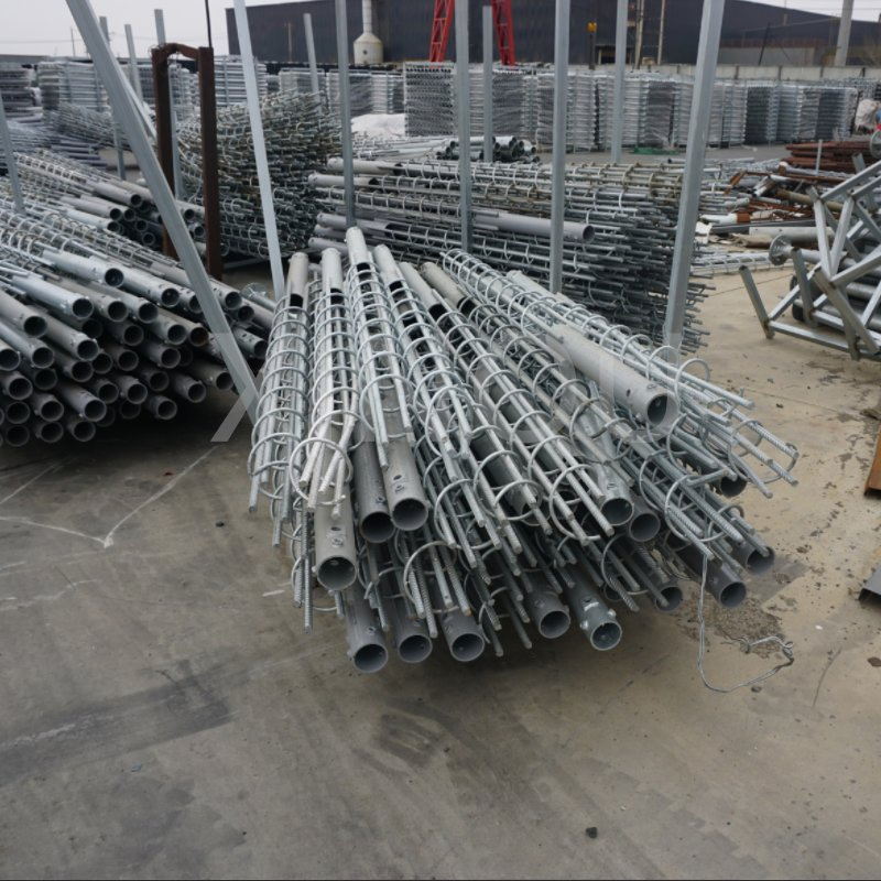 114mm S235 Hot-DIP Galvanized Ground Screw Pile Anchor with Flange for Solar System