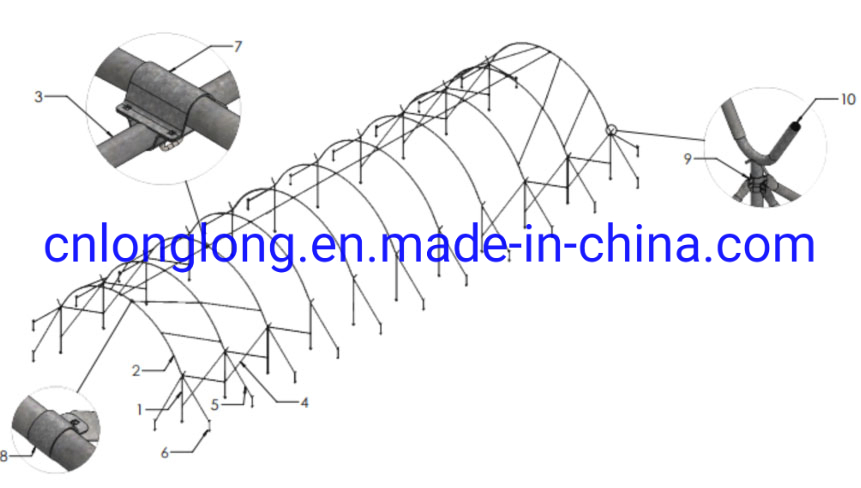 Hot Sales Greenhouse Rattan Hook with Different Material to Meet Your Price Points