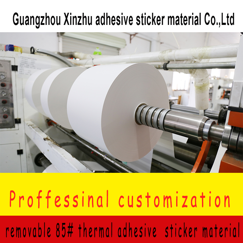 Top Coated Removable Direct Thermal Synthetic Paper Self-Adhesive Raw Materials