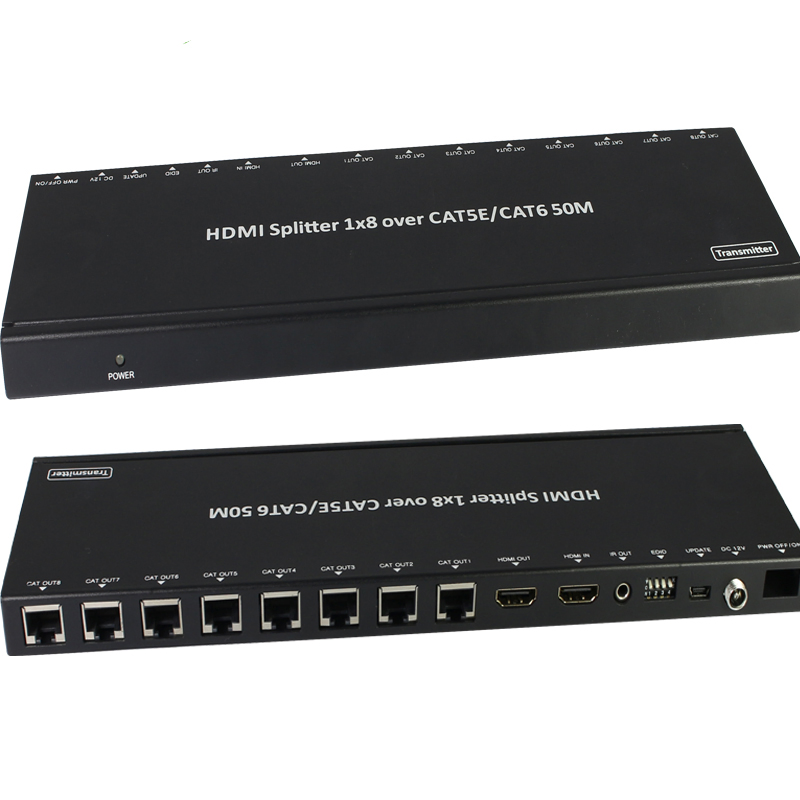 Разветвитель HDMI 1x8 с удлинителем
