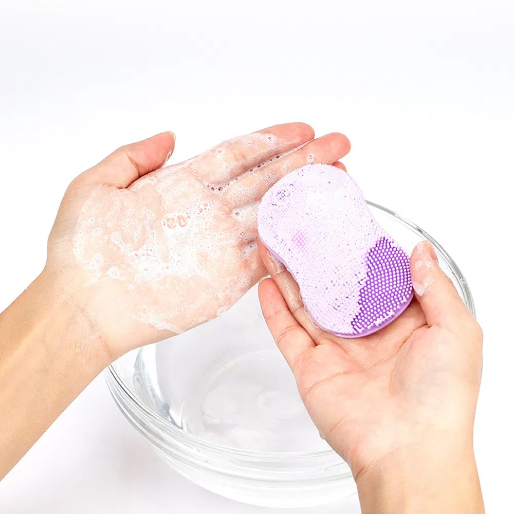 Mini Silicone Facial Pet Skin Care Cleaning Brush Wholesale SPA Face Baby Cleanser Shower Bath Brush