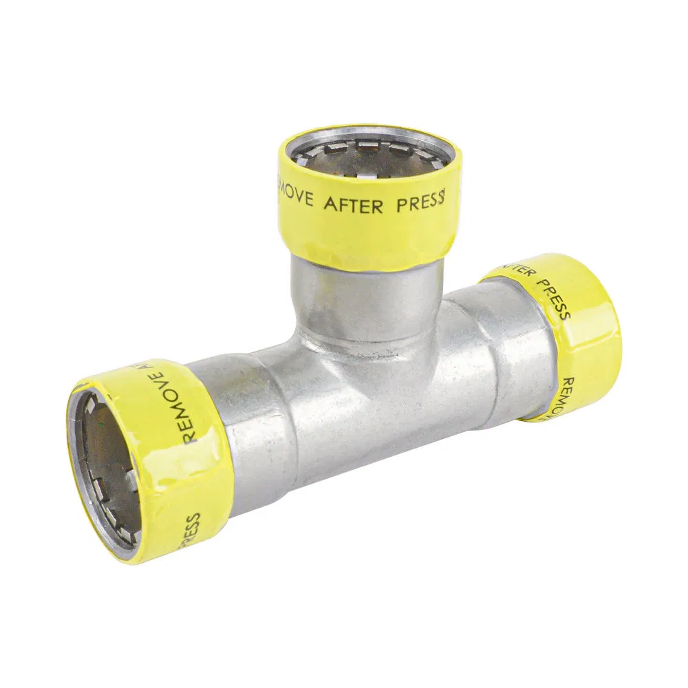 Gas Carbon Steel Pipe Connection Equal Tee Carbon Steel Press Pipe Fittings