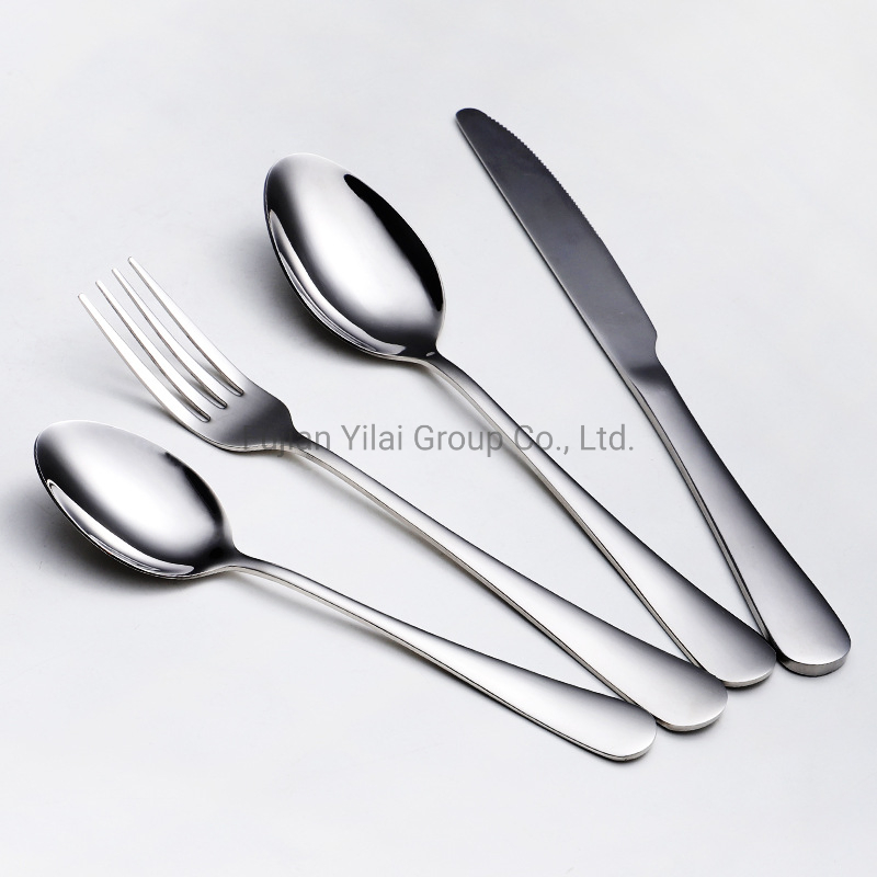 Cutlery Set Wedding Spoon and Fork Knife 16PCS Stainless Steel Flatware with Wooden Box