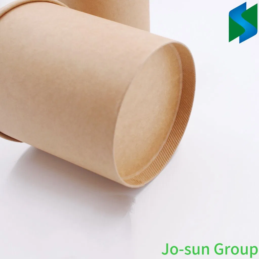 Jo-Sun Disposable Eco-Friendly 32 Oz Kraft Paper Soup Cup Bowl Popcorn Buckets with Lid Take-out Box
