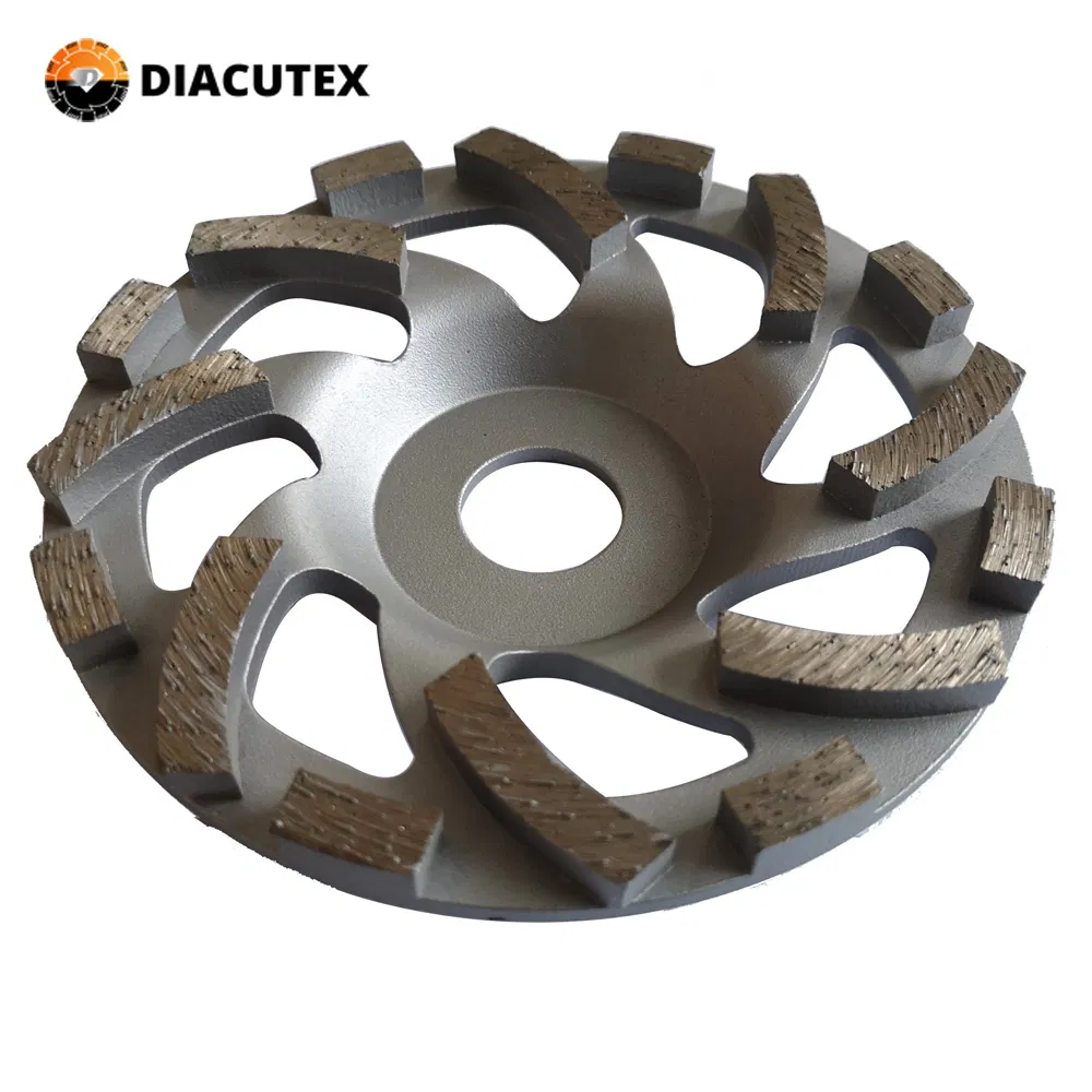 125mm Turbo Fan Segment Diamond Cup Grinding Wheel for Concrete