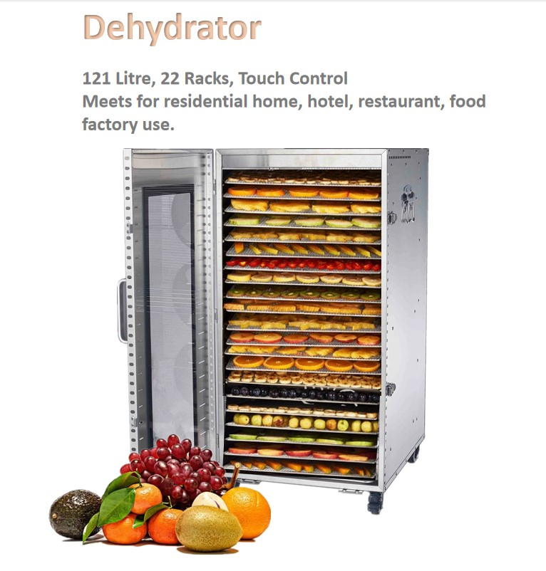 Professional Dehydrate 50kg Stainless Steel Dryer Machine 22 Trays Food Dehydrator