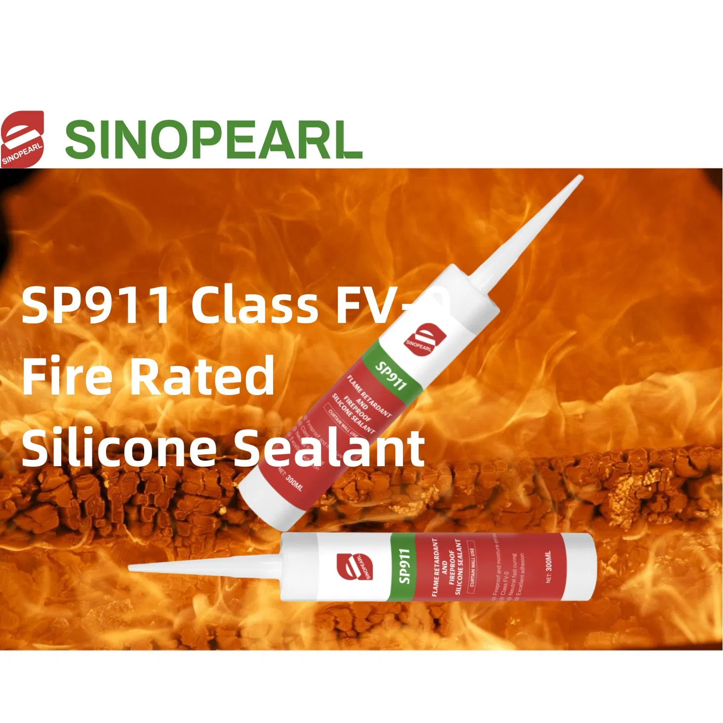 Sp911 Fire Rated Silicone Sealants Non Flammable Fireproof Silicone Sealant