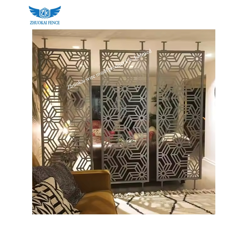 Hot Sale Indoor Decoration Removable Laser Cut Aluminum Alloy Landscape Partition Screen