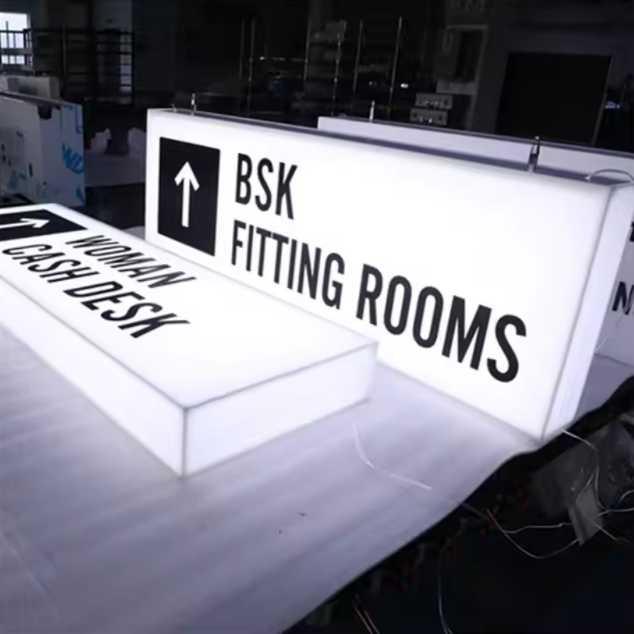 Custom LED Light Box Sign Exhibition Display Acrylic Advertising Sign Board