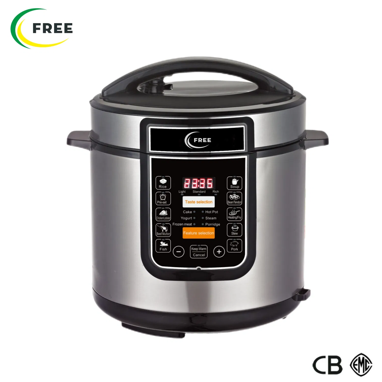 Classic 5 Liter Pressure Cooker Fast Cooking Aluminum High Pressure Cooker