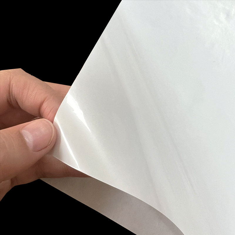 Firsta Customized 23mic BOPET Glossy White Film for UV Inkjet Printing
