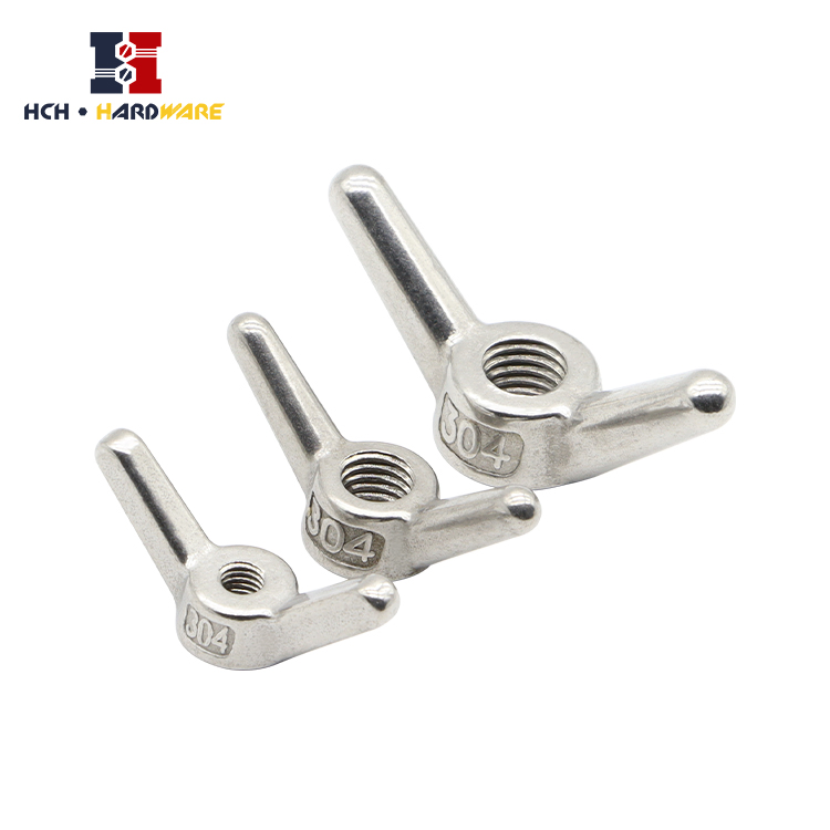 Stainless Brass Butterfly Edged Stainless Steel Butterfly Wing Nuts