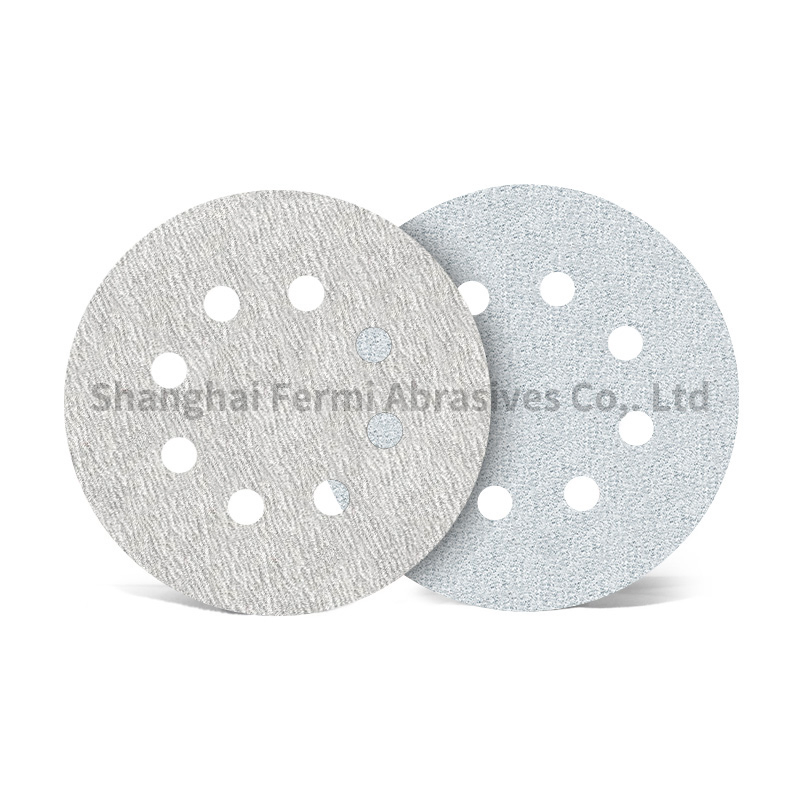 Белый премиум-шлифовальный круг Alox на липучке