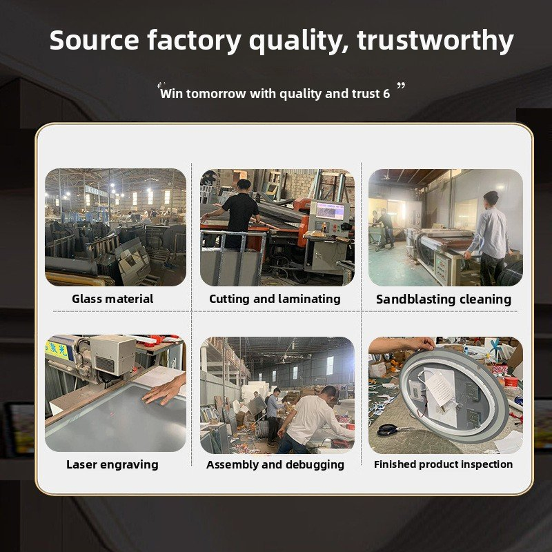 Elegant IP44 LED Backlit Bathroom Mirror for Hotels