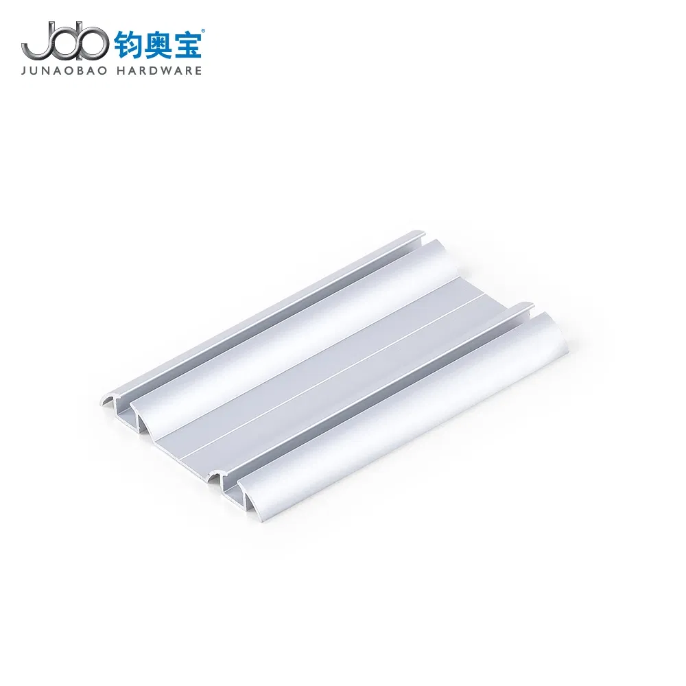 Junaobao Furniture Guide Bottom Rail Profile Anodized Aluminum Profile for Sliding Cabinet