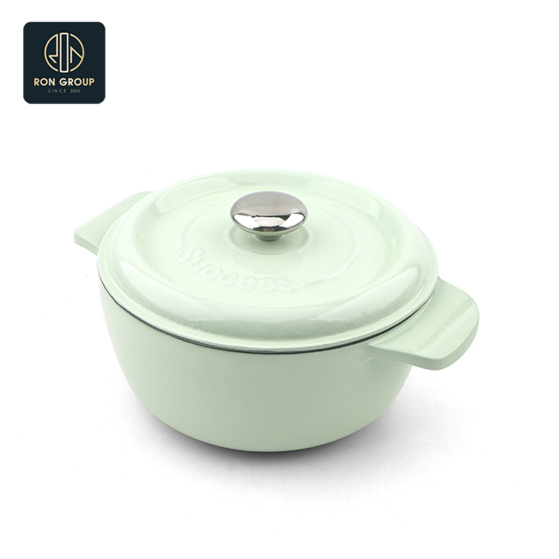 Wholesales Modern Hotel Restaurant Enamel Iron Buffet Food Service Casseroles Cooking Pot for Commercial Kitchenware Dinner Cutlery