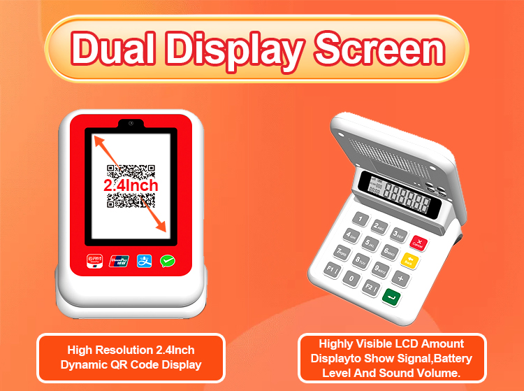 0.3MP Camera WiFi + 4G Tablet Stand Soundbox POS Terminal Payment Soundbox for Shop Z30