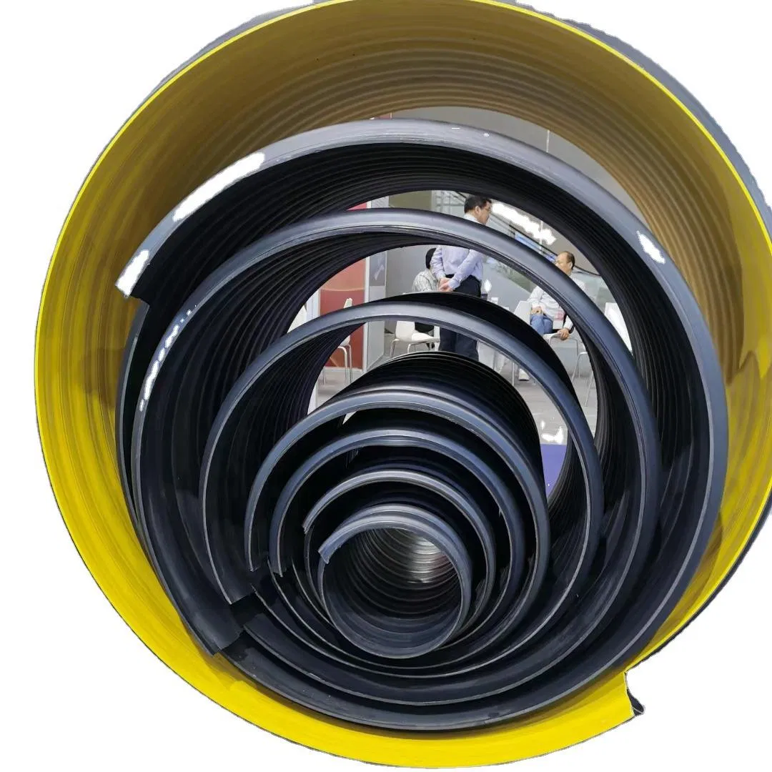 Гофрированная дренажная труба HDPE с армированием стальной лентой