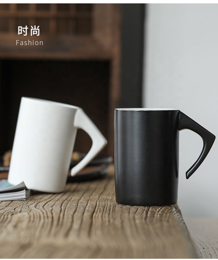 Personalized Ceramic Coffee Cup with Double Handle Heat Proof Design for Custom Corporate Gifts