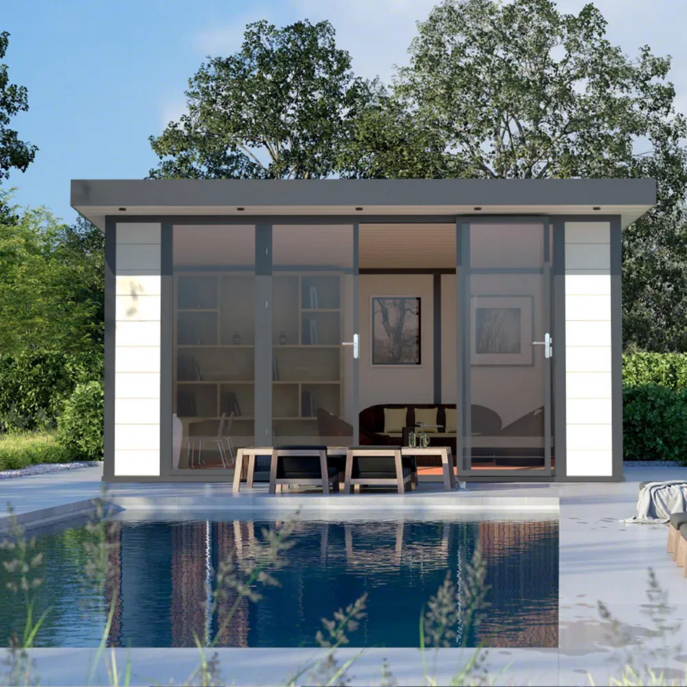 Outdoor Storage Garden Shed with Sloping Roof and Lockable Door